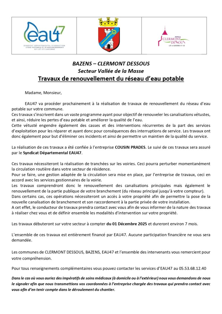 Information riverains Clermont Bazens Vallée de la Masse renouvellement AEP_page-0001