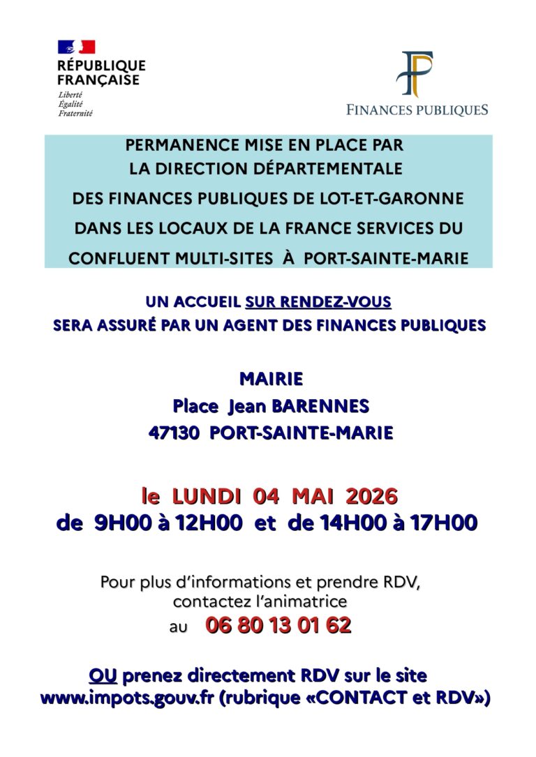 Affiche permanence FS PORT STE MARIE Campagne IR 2026_page-0001