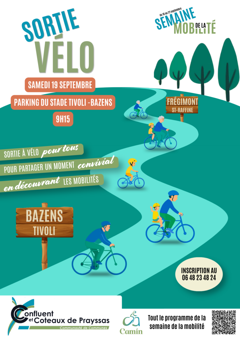 affiche sortie vélo